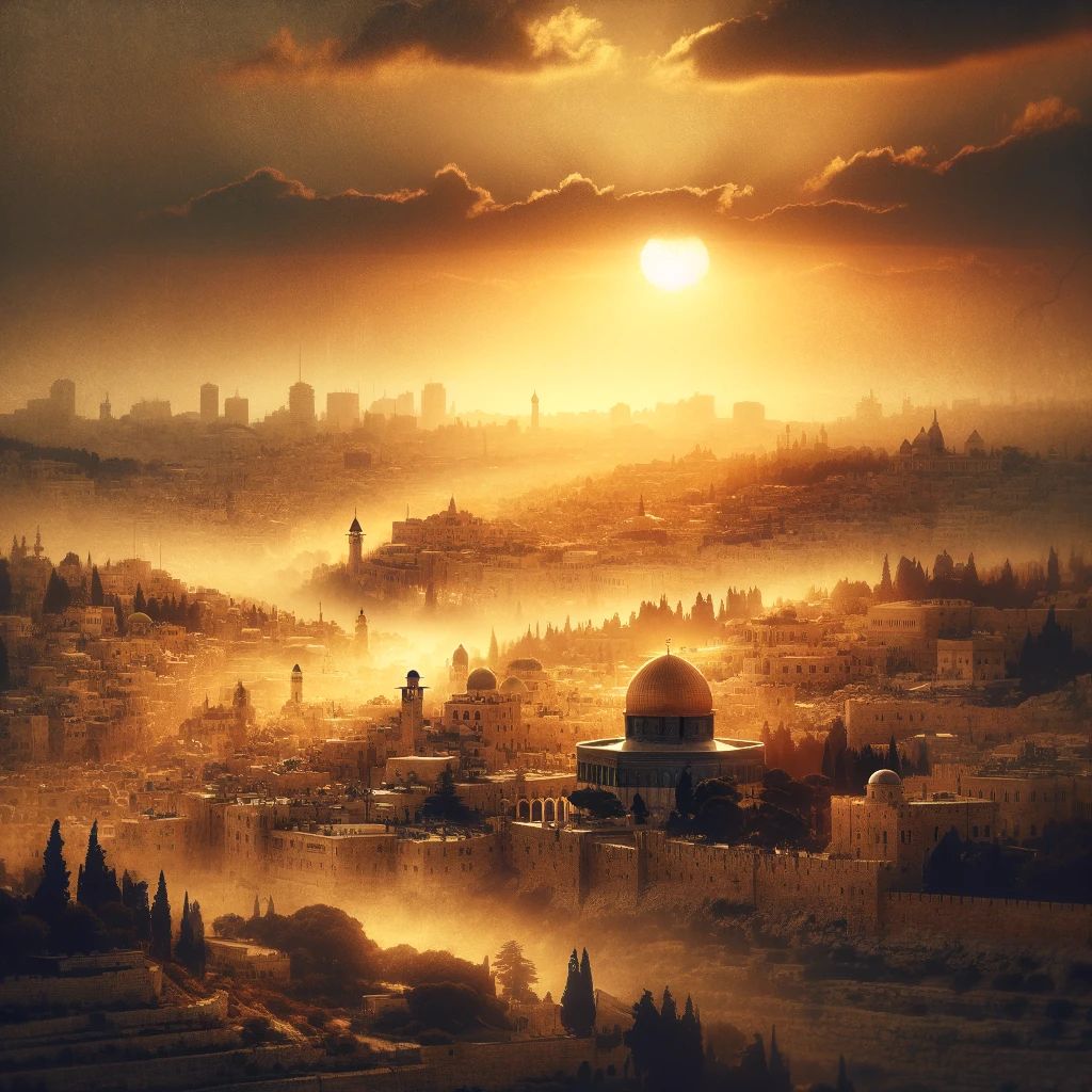 Jerusalem at sunset